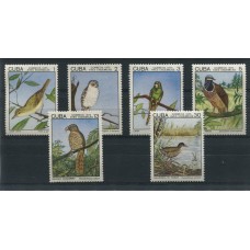 CUBA 1975 Yv. 1853/8 SERIE COMPLETA DE ESTAMPILLAS MINT FAUNA AVES PAJAROS 6 EUROS